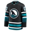 San Jose Sharks Dresy Personalizované Fanatics Premium 2024-25 Černá Třetí - Pánské